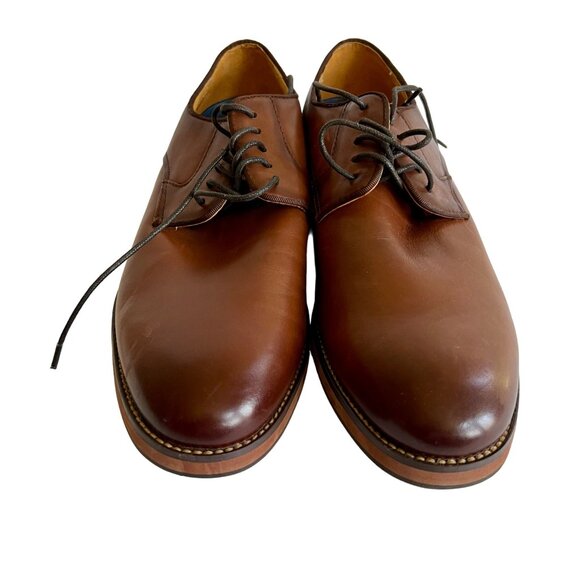 Florsheim Mens Leather Cognac Lace Up Oxford Dress shoes men US 9 EU 42 new